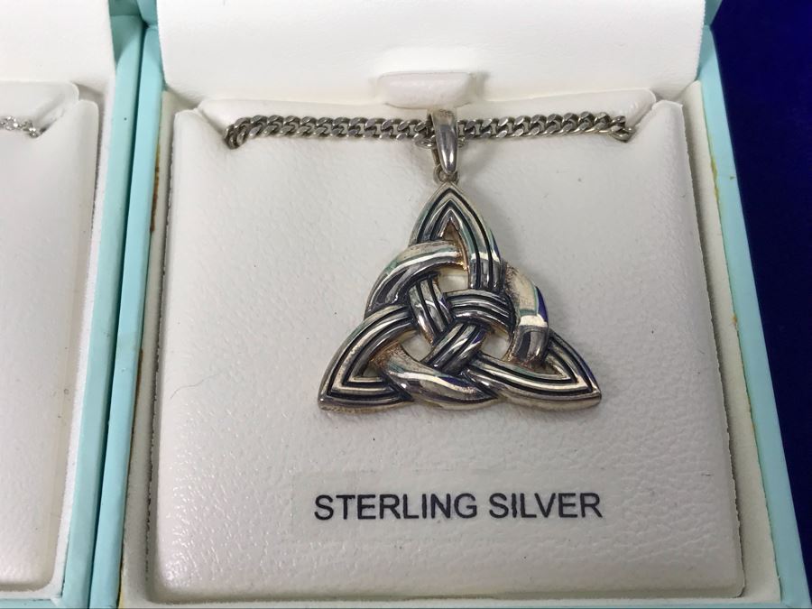 Failte Ireland Sterling Silver Pendant Necklaces By Solvar Jewelry Retails $310 [Photo 6]