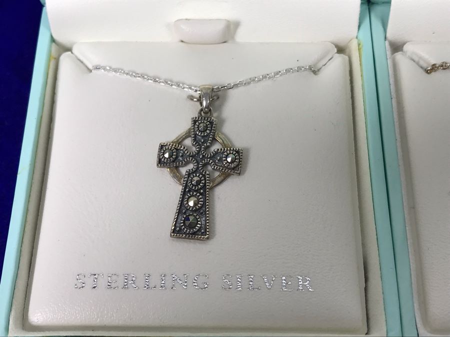 Failte Ireland Sterling Silver Pendant Necklaces By Solvar Jewelry Retails $310 [Photo 5]