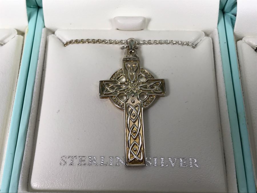 Failte Ireland Sterling Silver Pendant Necklaces By Solvar Jewelry Retails $310 [Photo 4]