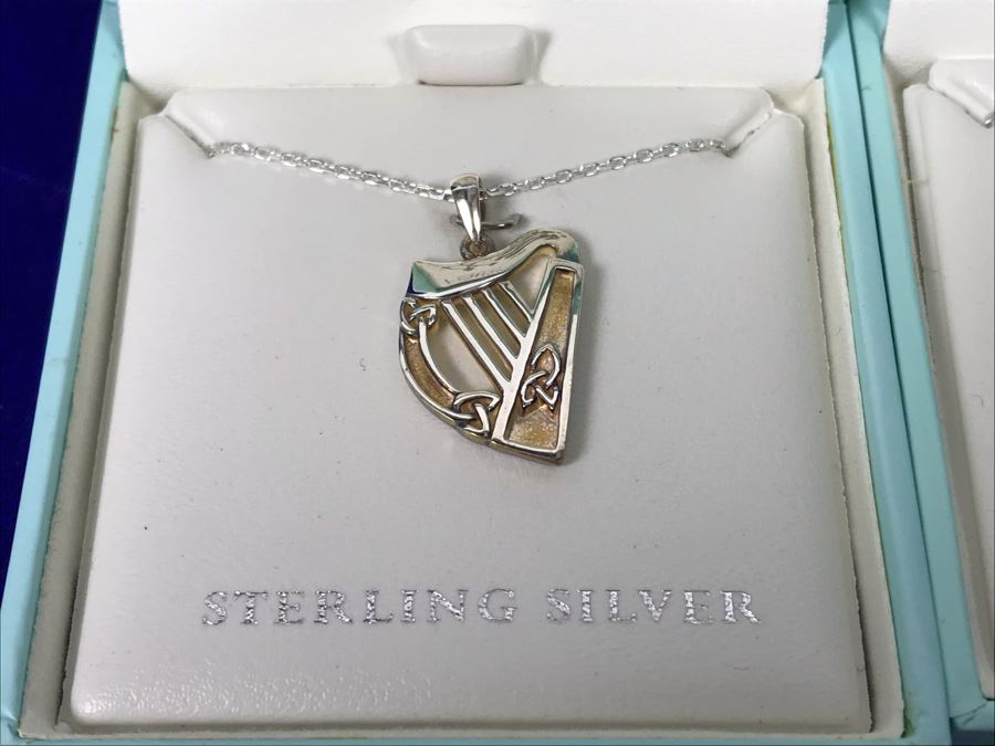 Failte Ireland Sterling Silver Pendant Necklaces By Solvar Jewelry Retails $253 [Photo 5]