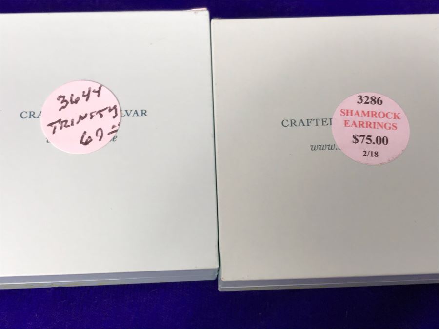 Failte Ireland Sterling Silver Pendant Necklaces And Earrings By Solvar Jewelry Retails $292 [Photo 9]