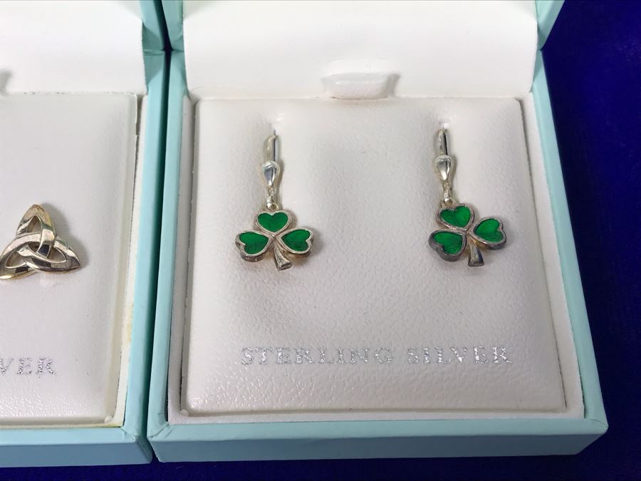 Failte Ireland Sterling Silver Pendant Necklaces And Earrings By Solvar Jewelry Retails $292 [Photo 6]