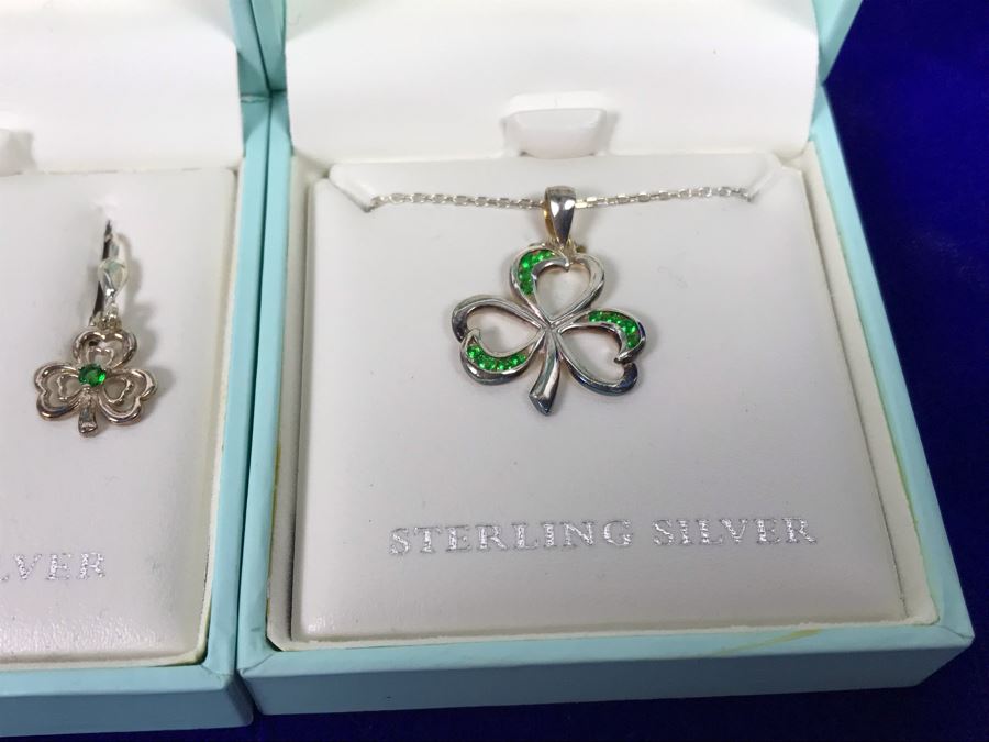 Failte Ireland Sterling Silver Pendant Necklaces And Earrings By Solvar Jewelry Retails $311 [Photo 6]