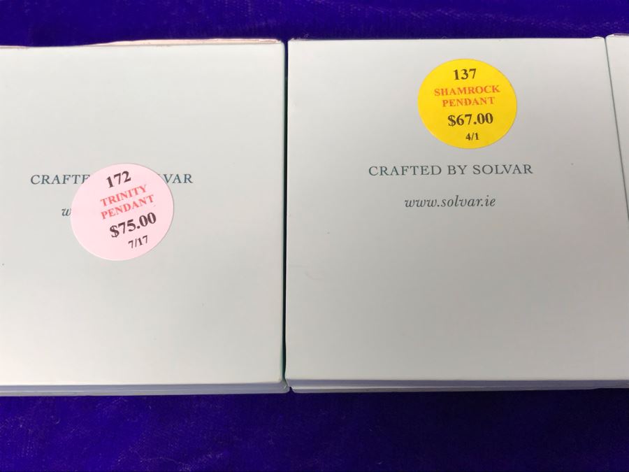 Failte Ireland Sterling Silver Pendant Necklaces And Earrings By Solvar Jewelry Retails $311 [Photo 9]