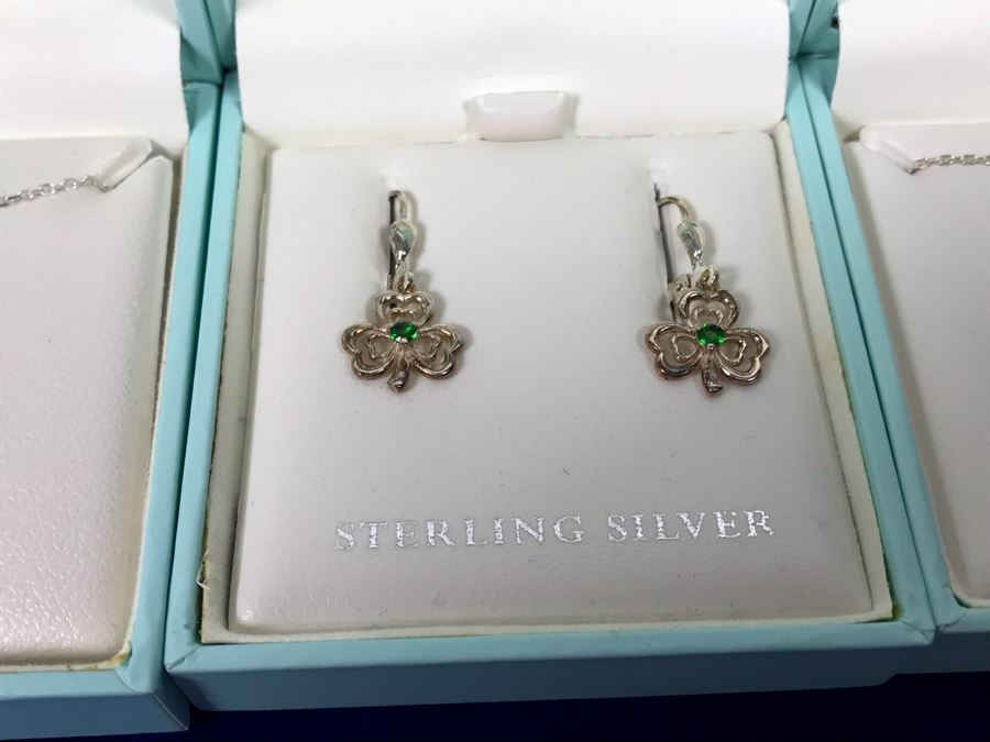 Failte Ireland Sterling Silver Pendant Necklaces And Earrings By Solvar Jewelry Retails $311 [Photo 5]