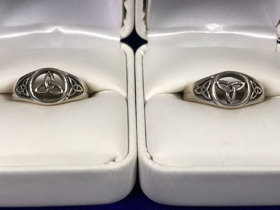 Sterling Silver Trinity Knot Rings (1) Size 7, (1) Size 8 And (2) Size 9 - Retails $236 [Photo 6]