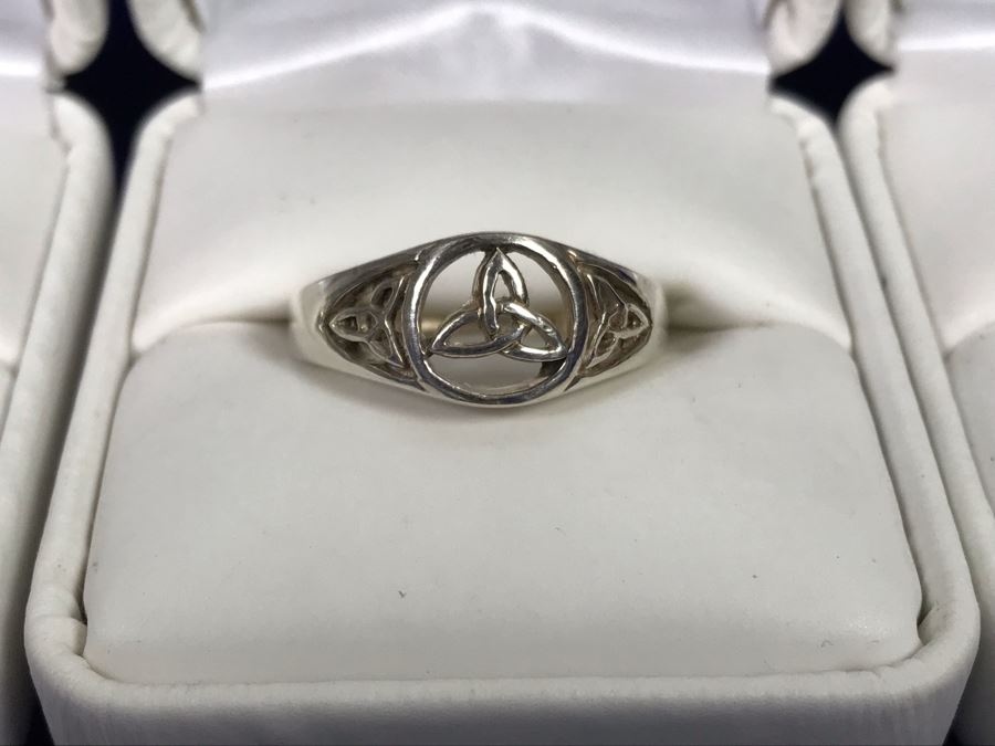 Sterling Silver Trinity Knot Rings (1) Size 7, (1) Size 8 And (2) Size 9 - Retails $236 [Photo 5]