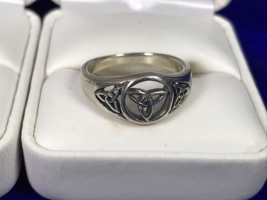 Sterling Silver Trinity Knot Rings (1) Size 7, (1) Size 8 And (2) Size 9 - Retails $236 [Photo 3]