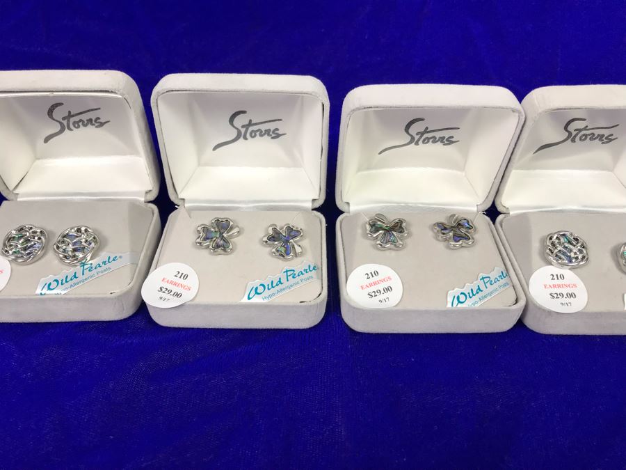 (4) Sets Of Storrs Wild Pearl Earrings Retails $116 [Photo 2]