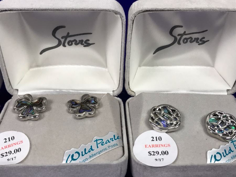 (4) Sets Of Storrs Wild Pearl Earrings Retails $116 [Photo 7]