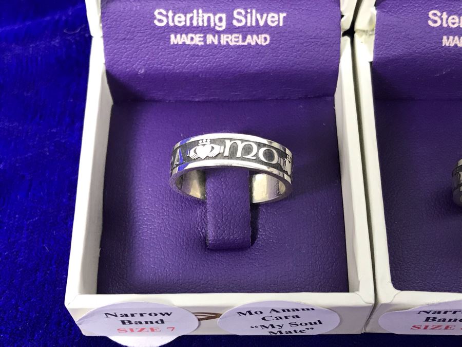 (4) Boru Ireland Sterling Silver Rings Sizes 7,8,9,10 'Mo Anam Cara' -- 'My Soul Mate' Retails $504 [Photo 4]