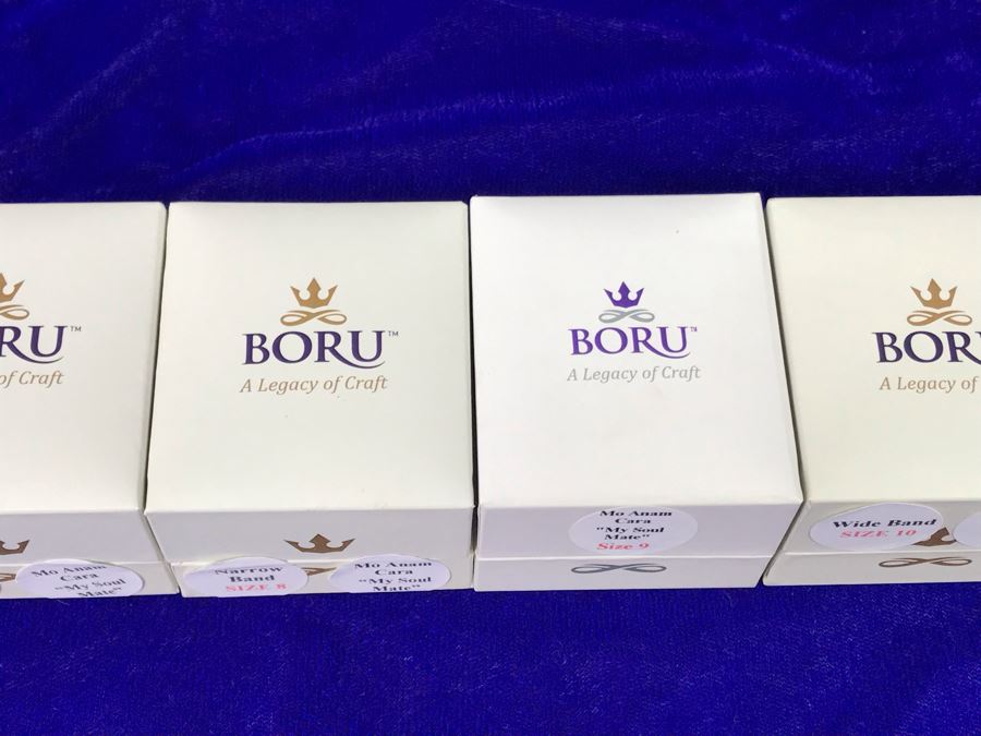 (4) Boru Ireland Sterling Silver Rings Sizes 7,8,9,10 'Mo Anam Cara' -- 'My Soul Mate' Retails $504 [Photo 10]