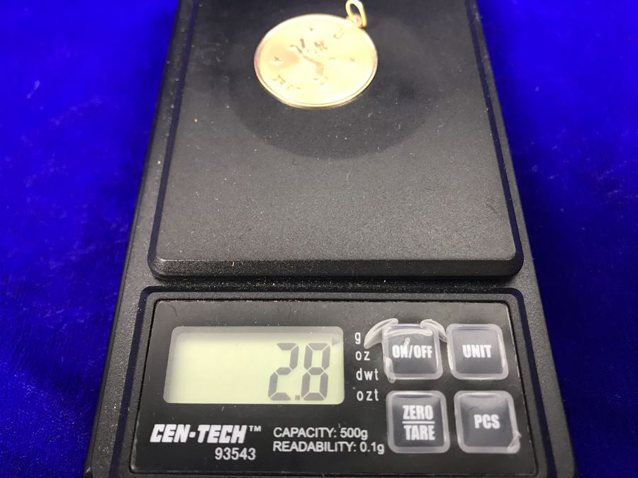 14k Gold Leo Pendant 2.8g [Photo 5]