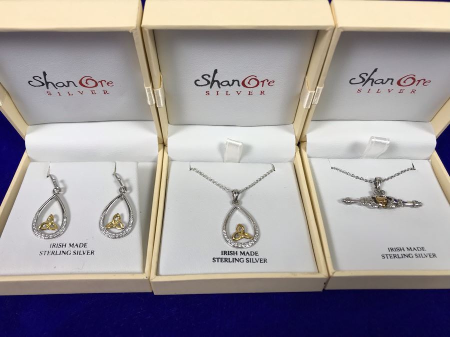 Shanore Silver Pendant Necklaces And Earrings Retails $274 [Photo 1]