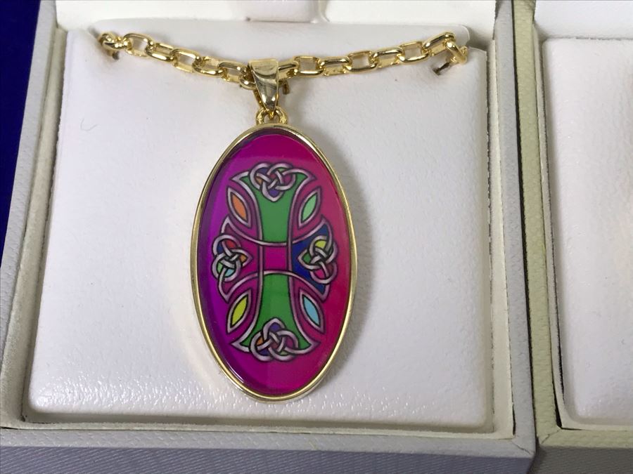 Book Of Kells Ireland Pendant Necklaces And Earrings Retails $234 [Photo 6]