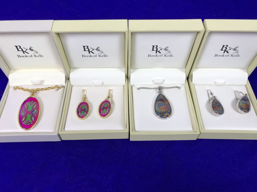 Book Of Kells Ireland Pendant Necklaces And Earrings Retails $234 [Photo 2]