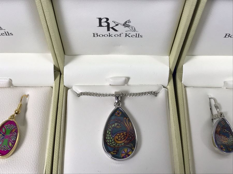 Book Of Kells Ireland Pendant Necklaces And Earrings Retails $234 [Photo 3]