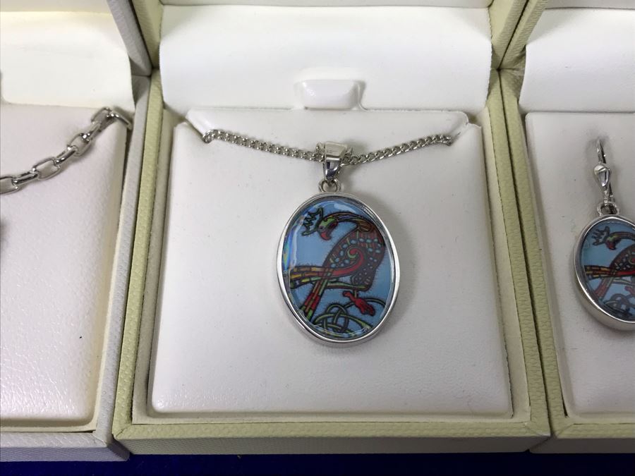 Book Of Kells Ireland Pendant Necklaces And Earrings Retails $234 [Photo 3]