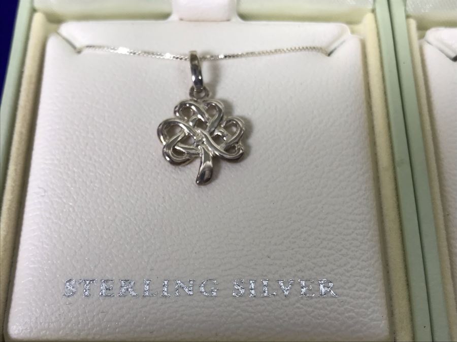 Solvar Ireland Sterling Silver Pendant Necklace And Earrings Retails $130 [Photo 3]