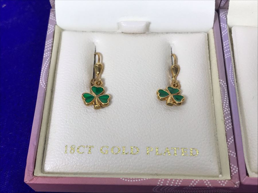 Tara Ireland 18K Gold Plated Earrings Retails $222 [Photo 6]