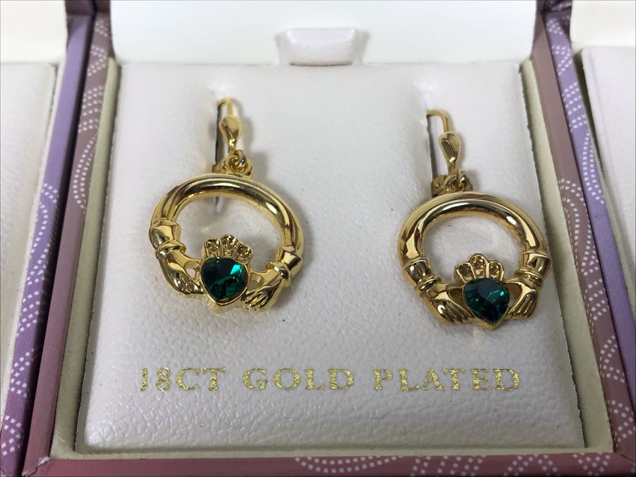 Tara Ireland 18K Gold Plated Earrings Retails $222 [Photo 3]