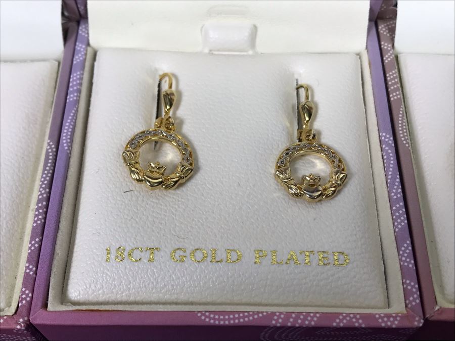 Tara Ireland 18K Gold Plated Earrings Retails $222 [Photo 5]