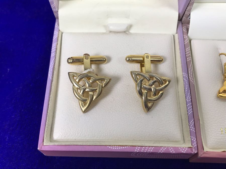 Tara Ireland Sterling Silver Earrings, 18K Gold Plated Earrings And Cufflinks Retails $239 [Photo 6]