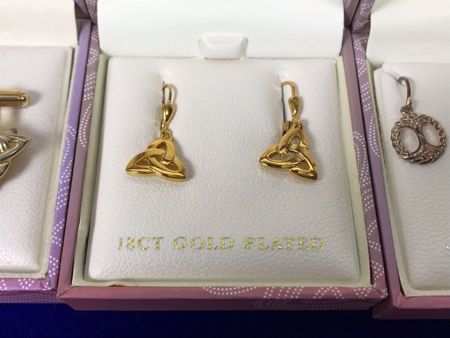 Tara Ireland Sterling Silver Earrings, 18K Gold Plated Earrings And Cufflinks Retails $239 [Photo 5]