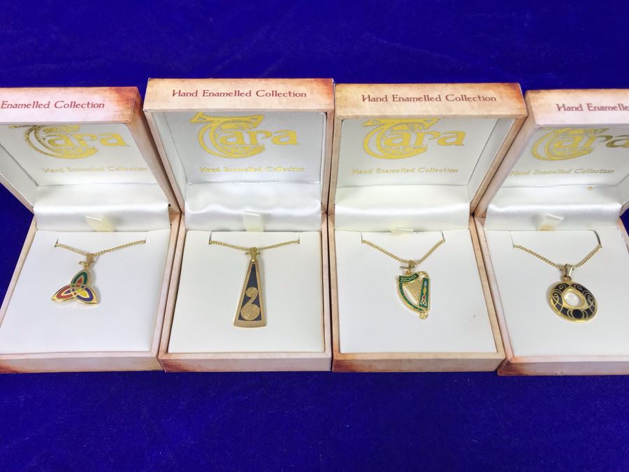 Tara Ireland Hand Enamelled Collection Pendant Necklaces Retails $196