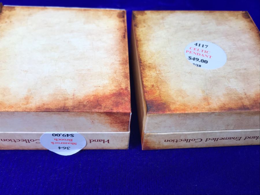 Tara Ireland Hand Enamelled Collection Pendant Necklace, Earrings And Brooch Pin Retails $196 [Photo 8]