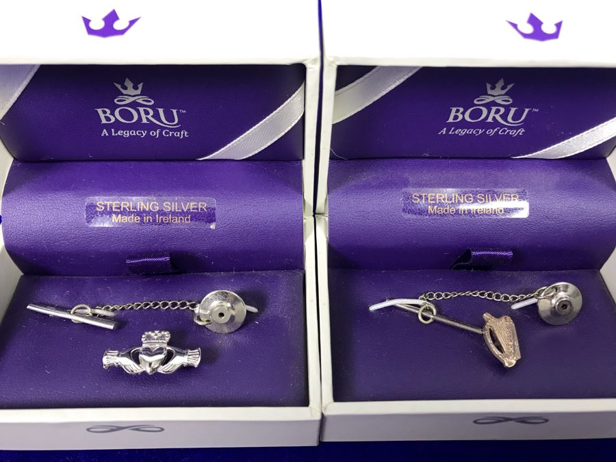 Boru Ireland Sterling Silver Tie Tacs Retails $210 [Photo 2]