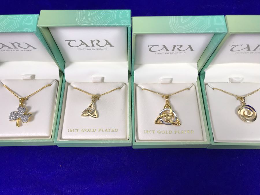 Tara Ireland Pendant Necklaces Crafted By Solvar Retails $236 [Photo 2]