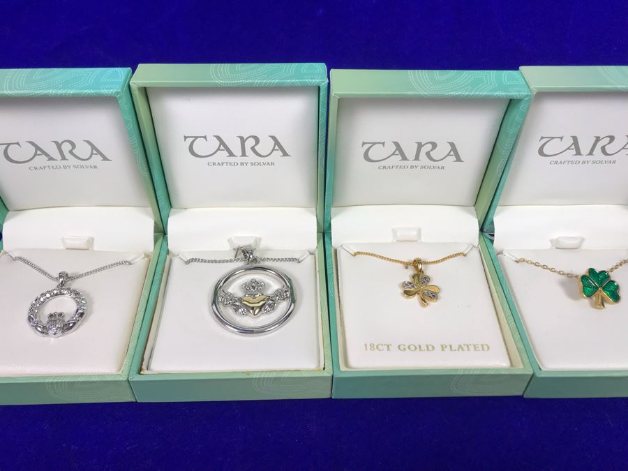 Tara Ireland Pendant Necklaces Crafted By Solvar Retails $219 [Photo 2]