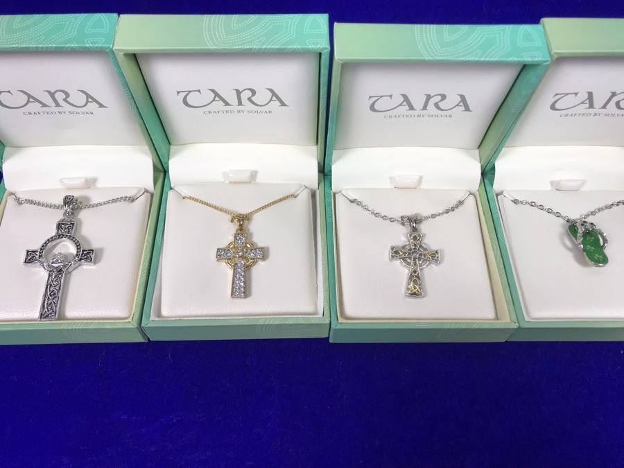 Tara Ireland Pendant Necklaces Crafted By Solvar Retails $175 [Photo 1]
