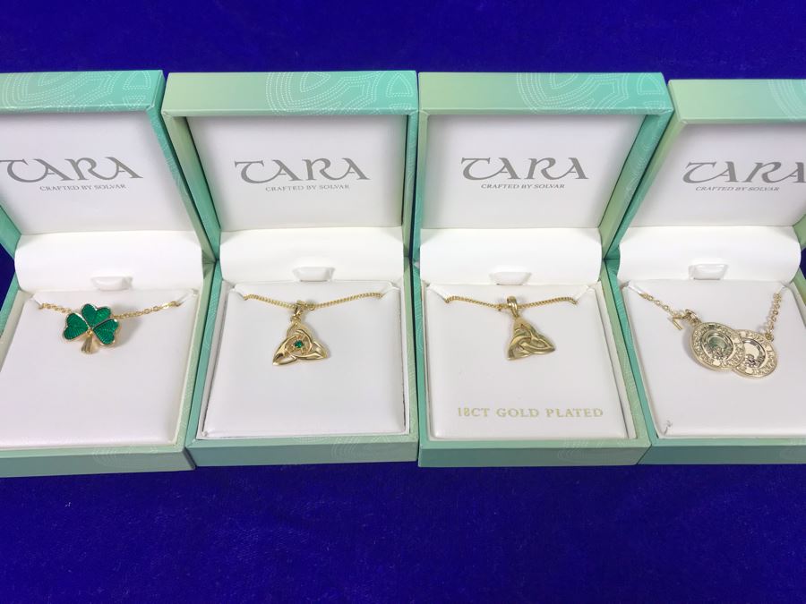 Tara Ireland Pendant Necklaces Crafted By Solvar Retails $188 [Photo 2]