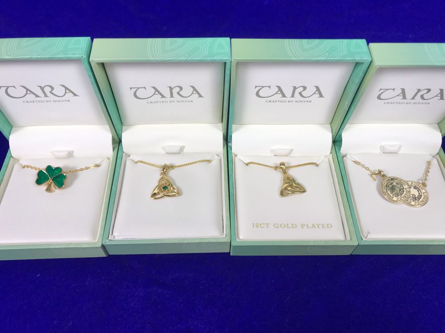Tara Ireland Pendant Necklaces Crafted By Solvar Retails $188 [Photo 1]