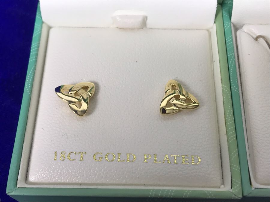 Tara Ireland Sterling Silver And 18K Gold Plated Earrings Crafted By Solvar Retails $229 [Photo 4]