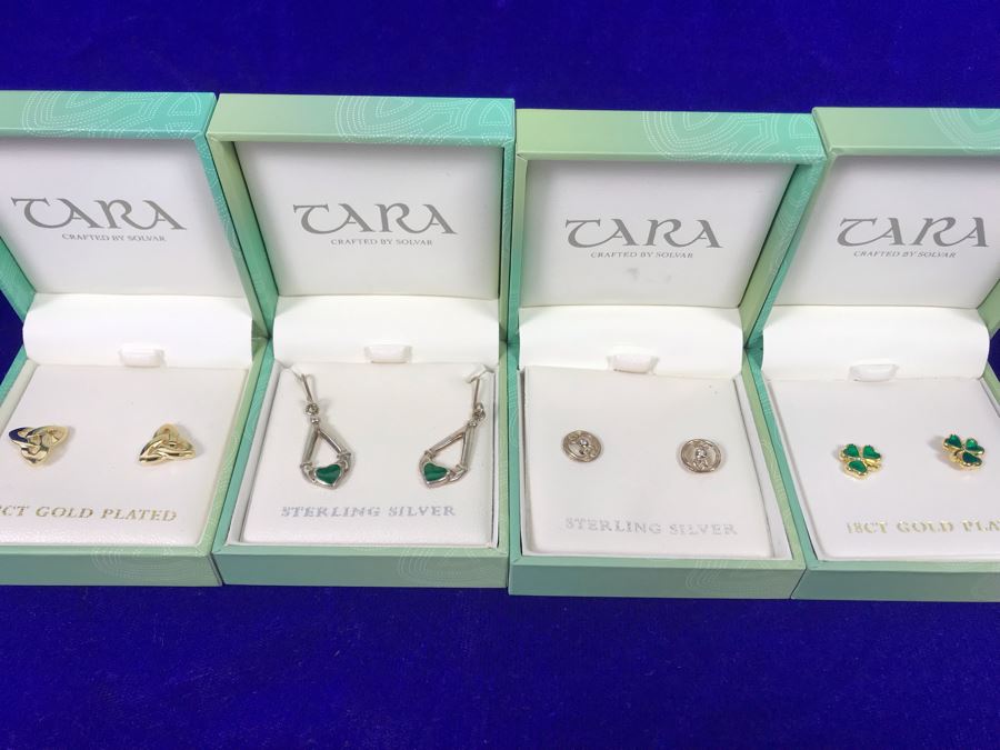 Tara Ireland Sterling Silver And 18K Gold Plated Earrings Crafted By Solvar Retails $229 [Photo 2]