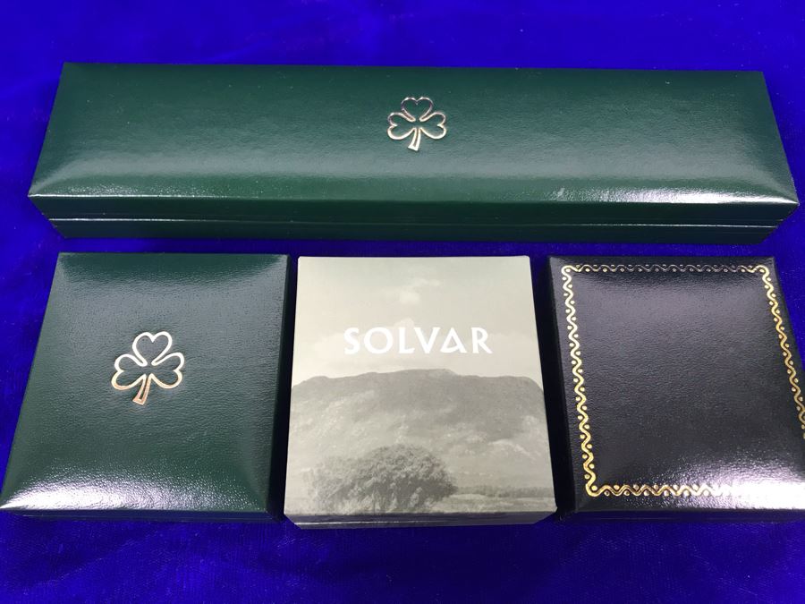 Sterling Silver Connemara Marble Jewelry: Pendant Necklaces, Bracelet And Clip On Earrings Retails $390 [Photo 10]