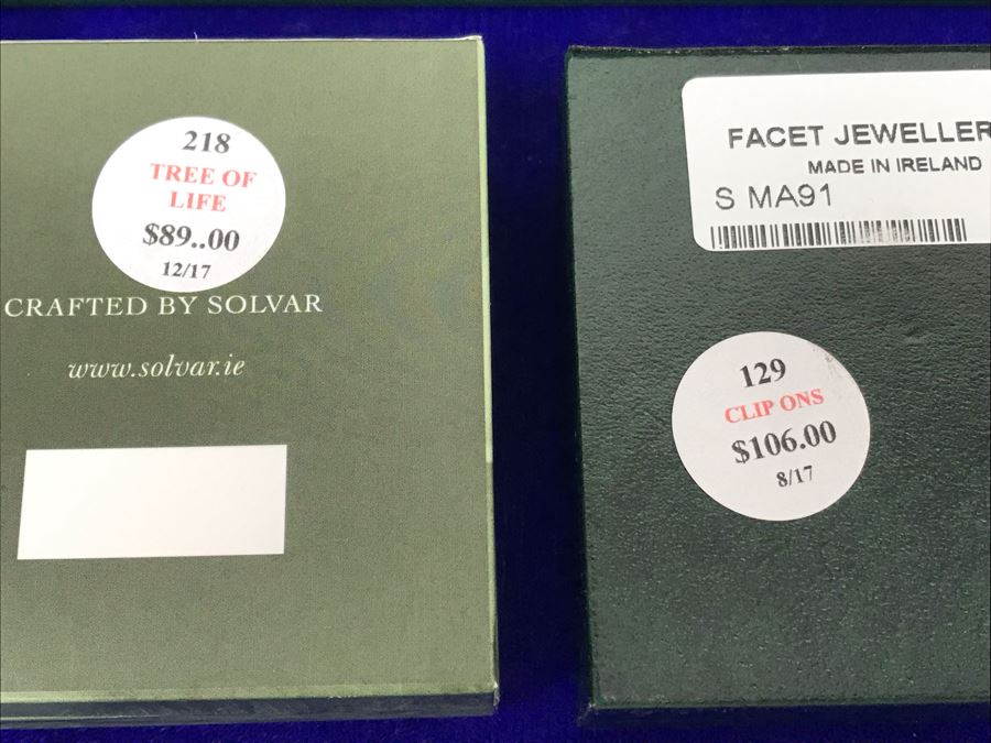 Sterling Silver Connemara Marble Jewelry: Pendant Necklaces, Bracelet And Clip On Earrings Retails $390 [Photo 13]