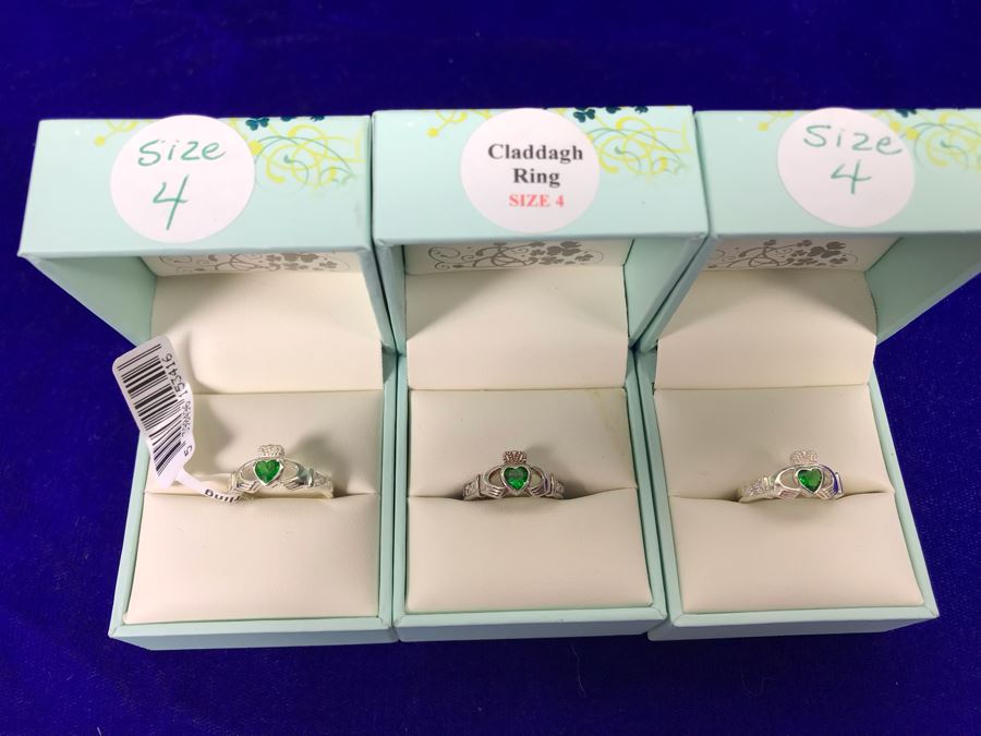 Failte Ireland Sterling Silver Rings By Solvar Jewelry Size 4 Retails $294 [Photo 6]