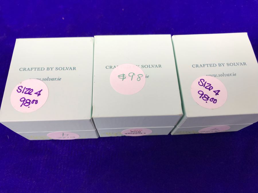 Failte Ireland Sterling Silver Rings By Solvar Jewelry Size 4 Retails $294 [Photo 8]