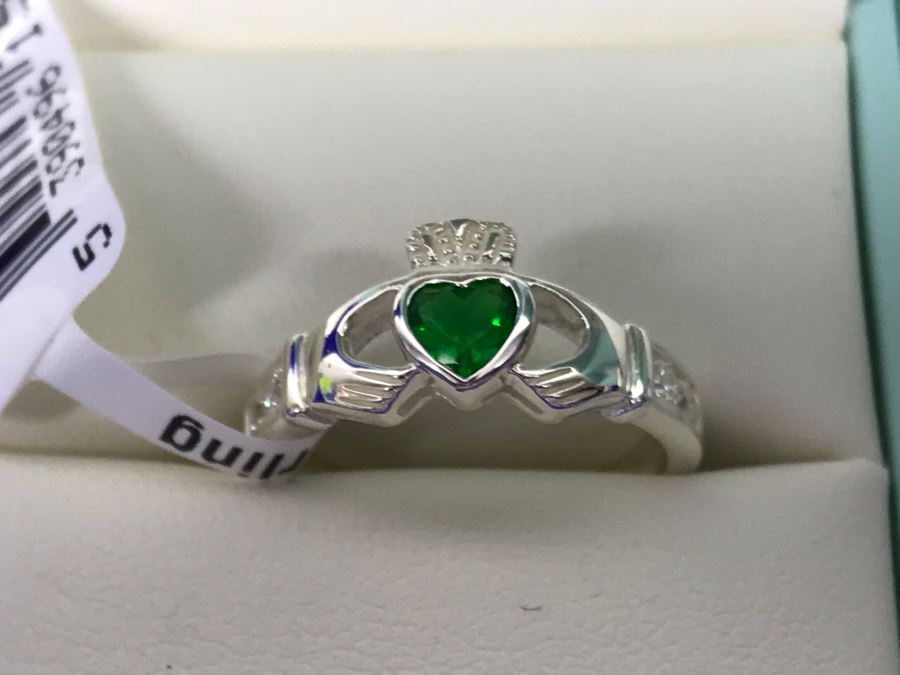 Failte Ireland Sterling Silver Rings By Solvar Jewelry Size 4 Retails $294 [Photo 3]