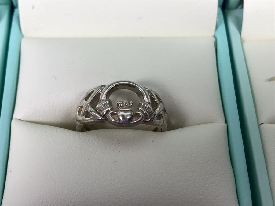 Failte Ireland Sterling Silver Rings By Solvar Jewelry Size 4 Retails $189 [Photo 4]