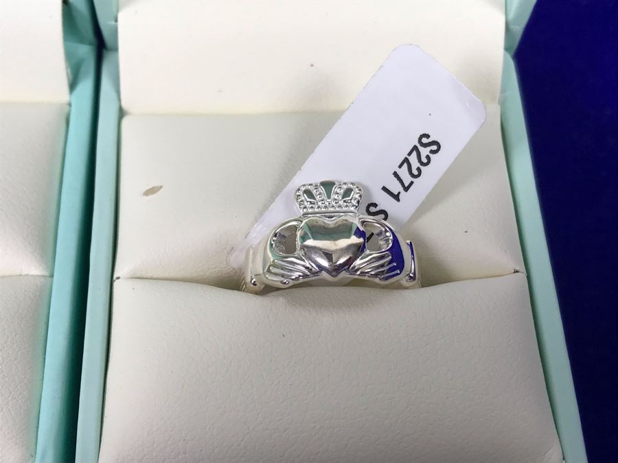 Failte Ireland Sterling Silver Rings By Solvar Jewelry Size 4 Retails $189 [Photo 5]