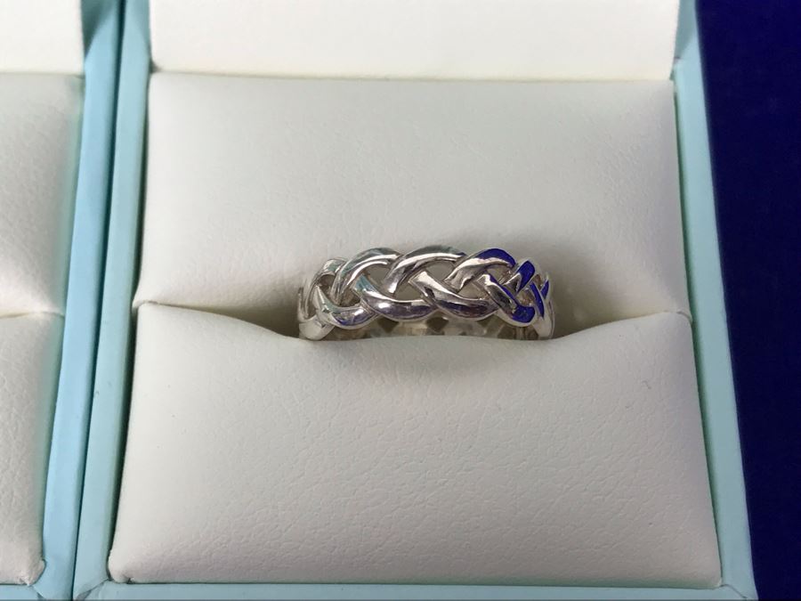 Failte Ireland Sterling Silver Rings By Solvar Jewelry Size 5 Retails $400 [Photo 6]