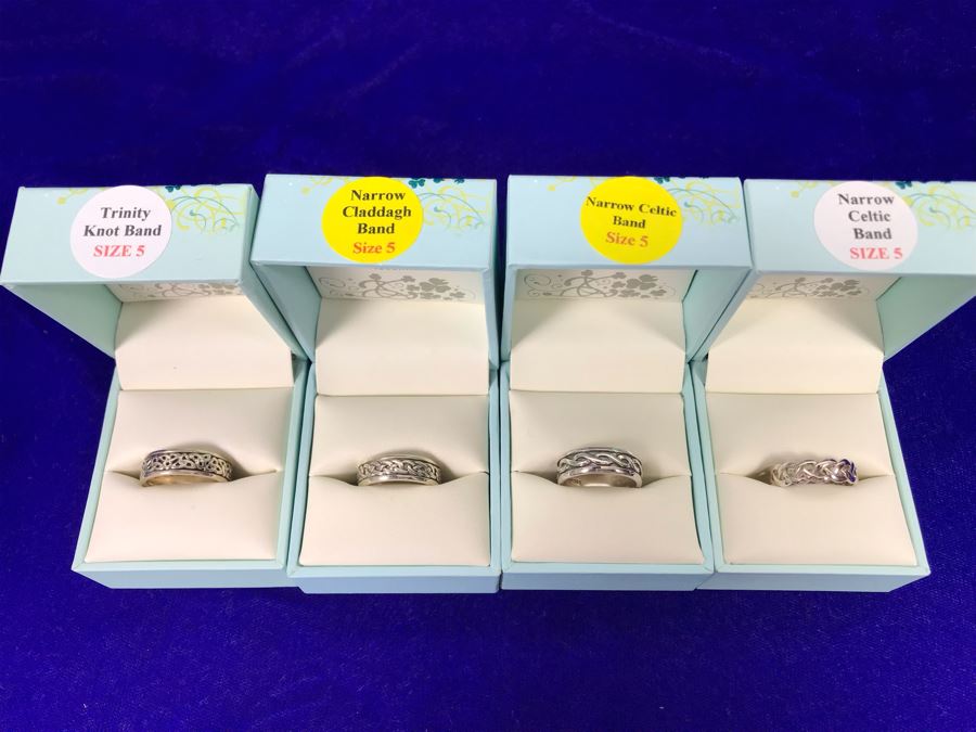 Failte Ireland Sterling Silver Rings By Solvar Jewelry Size 5 Retails $400 [Photo 7]