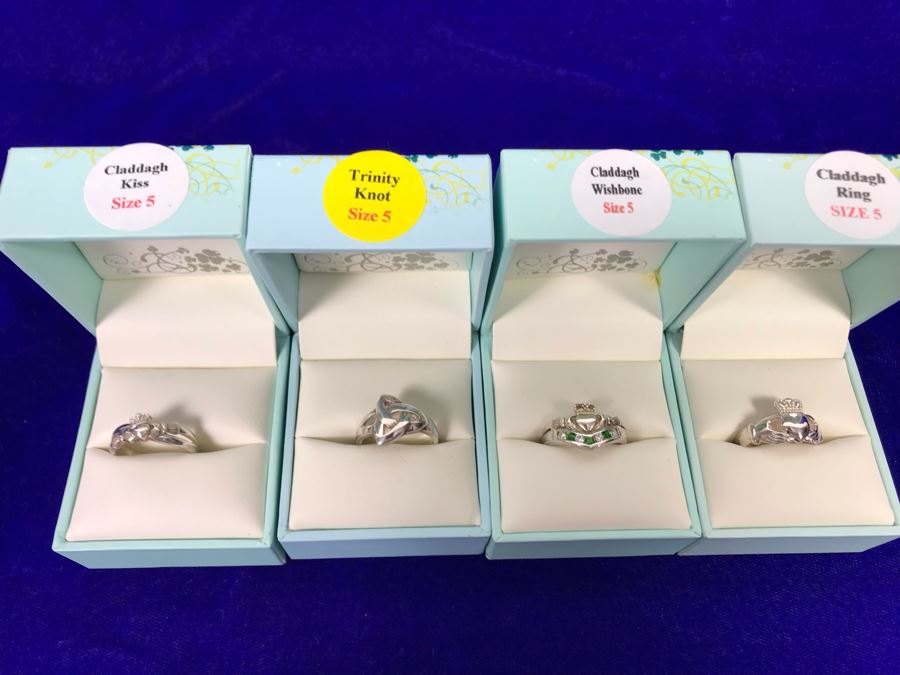 Failte Ireland Sterling Silver Rings By Solvar Jewelry Size 5 Retails $289 [Photo 7]