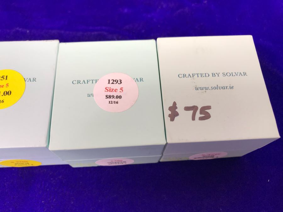 Failte Ireland Sterling Silver Rings By Solvar Jewelry Size 5 Retails $289 [Photo 10]