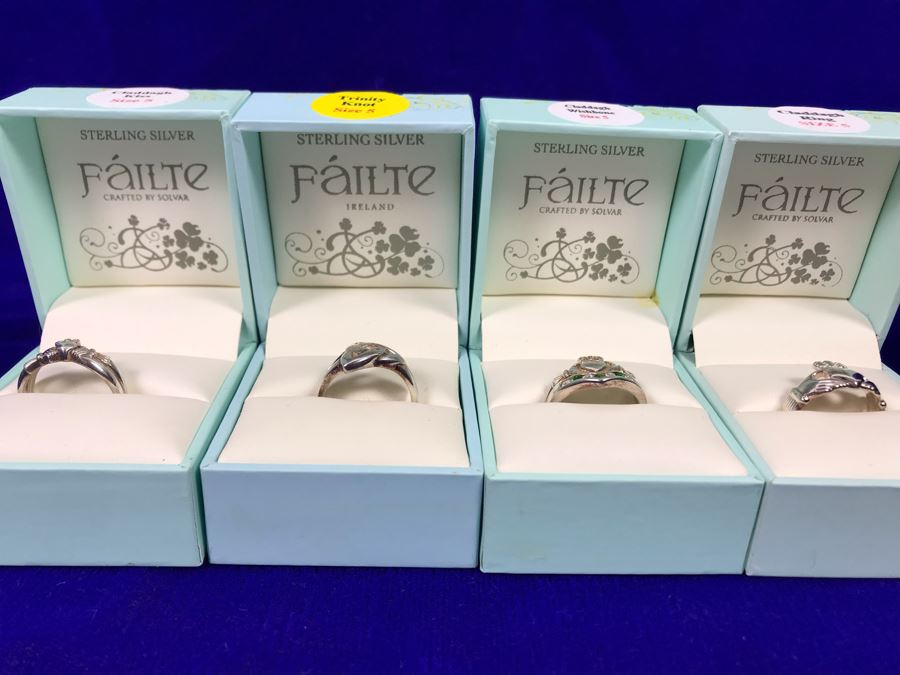 Failte Ireland Sterling Silver Rings By Solvar Jewelry Size 5 Retails $289 [Photo 2]